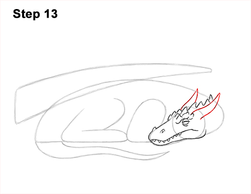 How to Draw a Dragon Sleeping Side 13