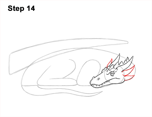 How to Draw a Dragon Sleeping Side 14