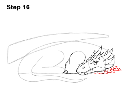 How to Draw a Dragon Sleeping Side 16