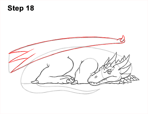 How to Draw a Dragon Sleeping Side 18