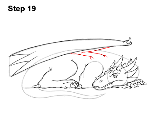 How to Draw a Dragon Sleeping Side 19