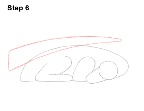 Draw Dragon Sleeping 6 How to Draw a Dragon Sleeping Side 6