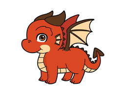 How to Draw a Baby Dragon Cartoon Chibi Kawaii