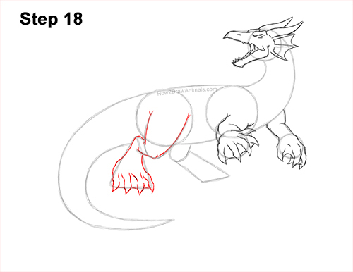 How to Draw Water Dragon Fictional 18