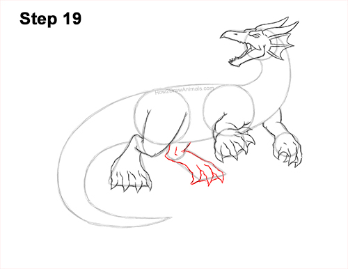 How to Draw Water Dragon Fictional 19