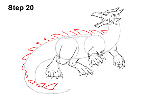 How to Draw Water Dragon Fictional 20