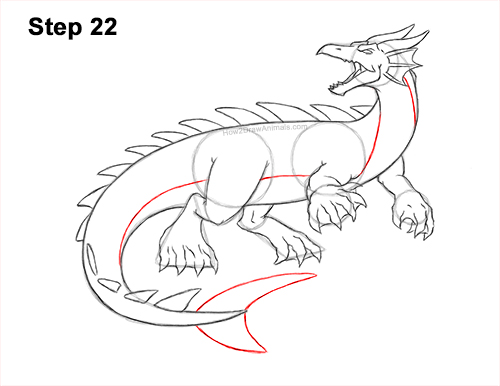 How to Draw Water Dragon Fictional 22