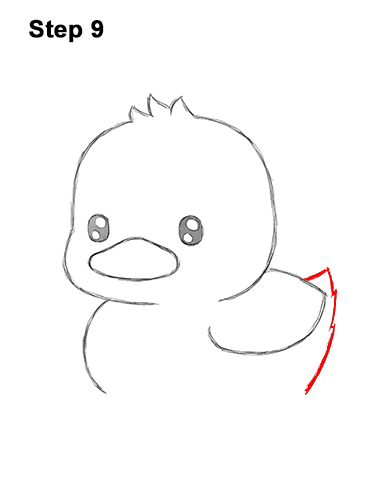 How to Draw Cute Cartoon Duck Duckling Chibi Kawaii 9