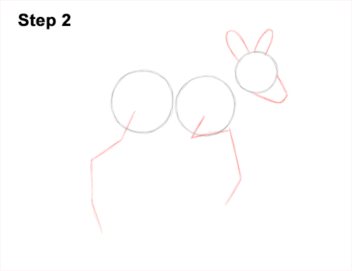 Draw a Fawn Baby Deer Walking 2 How to Draw a Fawn Baby Deer Walking Side View 2