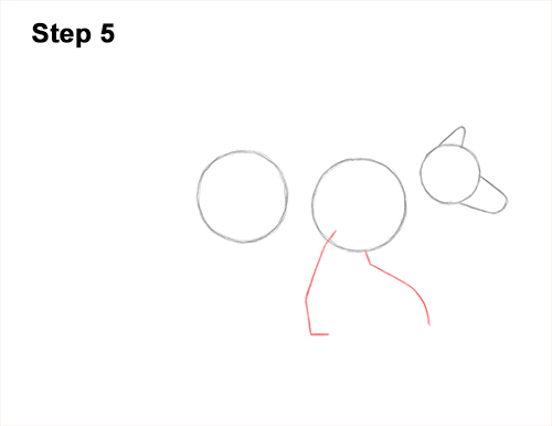 Draw a Red Fox Walking 5 How to Draw a Red Fox Walking Side View 5