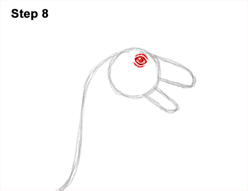 Draw a Gallimimus Dinosaur 8 How to Draw a Gallimimus Dinosaur Running Side 8