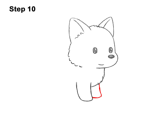 Draw a Cartoon German Shepherd Puppy Dog 10 How to Draw Cute Cartoon German Shepherd Puppy Dog 10