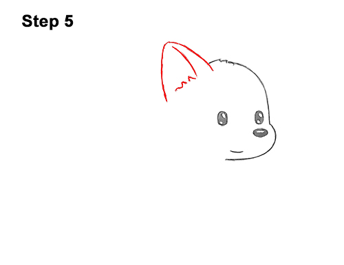 How to Draw Cute Cartoon German Shepherd Puppy Dog 5