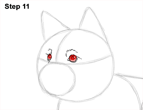 How to Draw a Cute German Shepherd Puppy Dog 11