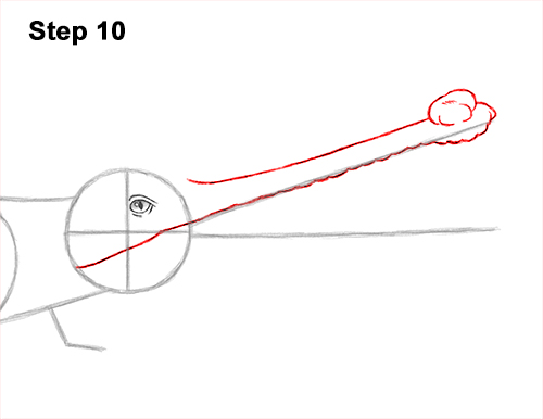 How to Draw a Gharial Gavial Crocodile 10