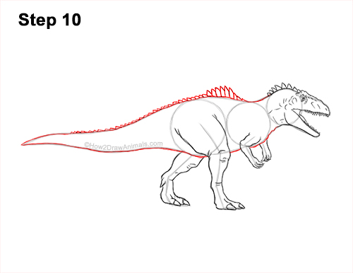 How to Draw a Giganotosaurus Dinosaur from Jurassic World Dominion 10
