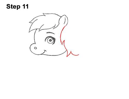Draw Cartoon Horse Pony 11 Draw Cute Cartoon Horse Pony Chibi Little Mini 11