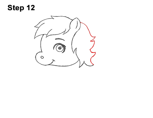 Draw Cartoon Horse Pony 12 Draw Cute Cartoon Horse Pony Chibi Little Mini 12