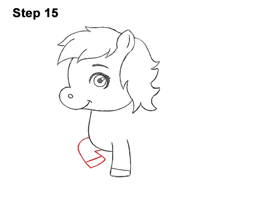 Draw Cartoon Horse Pony 15 Draw Cute Cartoon Horse Pony Chibi Little Mini 15