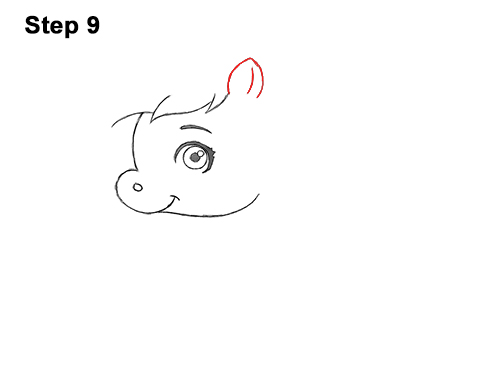Draw Cute Cartoon Horse Pony Chibi Little Mini 9