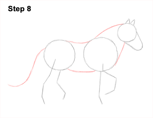 Draw a Gypsy Horse Trotting Galloping 8 How to Draw a Horse Gypsy Vanner Irish Cob 8