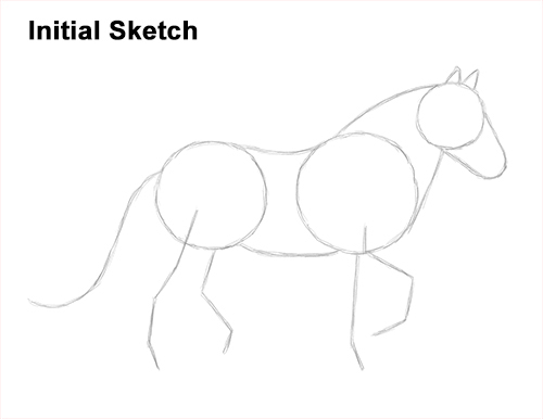 Draw a Gypsy Horse Trotting Galloping Guidelines How to Draw a Horse Gypsy Vanner Irish Cob Guide Lines