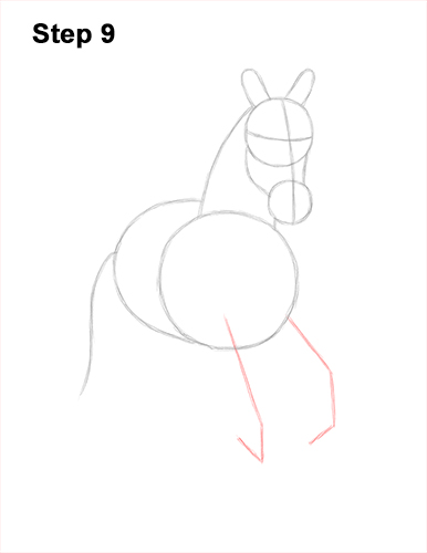 Draw Horse Running Forward 9 How to Draw Horse Running Front Forward 9