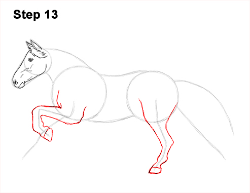 Horse Running Drawing 13 Draw Running Horse 13