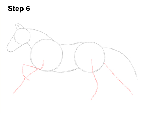 Horse Running Drawing 6 Draw Running Horse 6