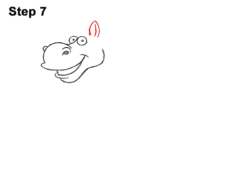 Draw Funny Goofy Cartoon Horse 7