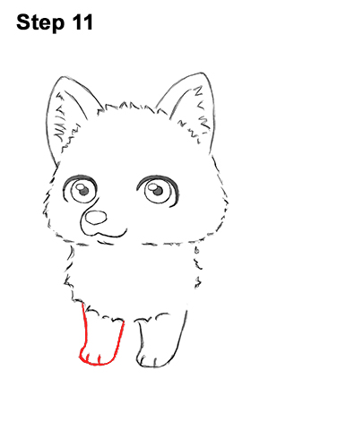 Draw a Cartoon Husky Dog 11 How to Draw a Cute Chibi Little Mini Cartoon Husky Puppy Dog 11