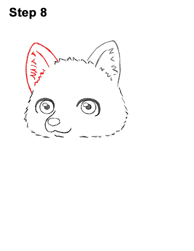 Draw a Cartoon Husky Dog 8 How to Draw a Cute Chibi Little Mini Cartoon Husky Puppy Dog 8