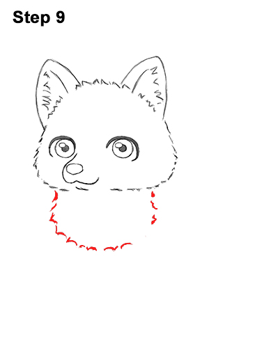 Draw a Cartoon Husky Dog 9 How to Draw a Cute Chibi Little Mini Cartoon Husky Puppy Dog 9