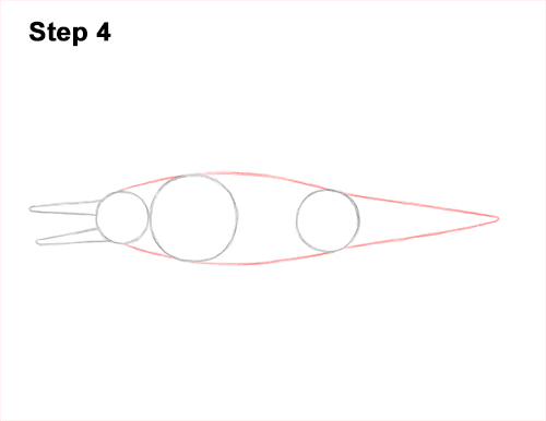Draw an Ichthyosaurus 4 How to Draw an Ichthyosaurus Dinosaur Side View 4