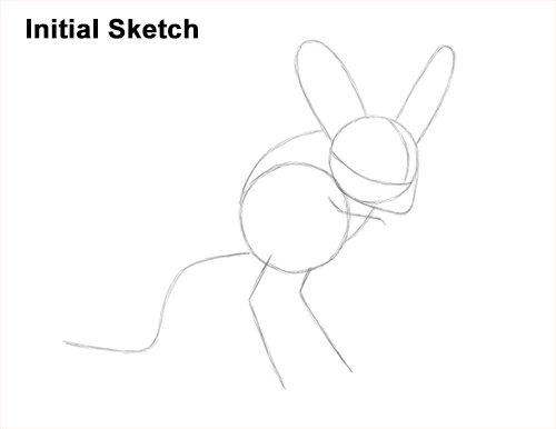 How to Draw Long-Eared Jerboa Guide Lines