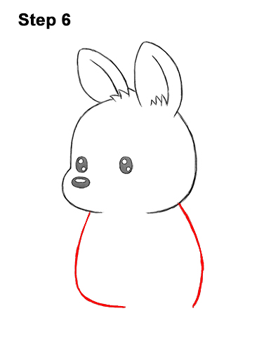 Draw a Cute Cartoon Kangaroo 6 How to Draw a Cute Cartoon Kangaroo Chibi Kawaii 6