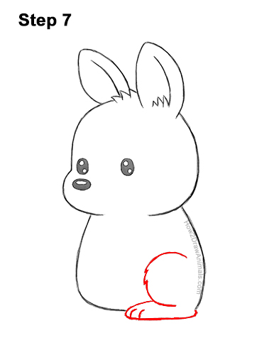 Draw a Cute Cartoon Kangaroo 7 How to Draw a Cute Cartoon Kangaroo Chibi Kawaii 7
