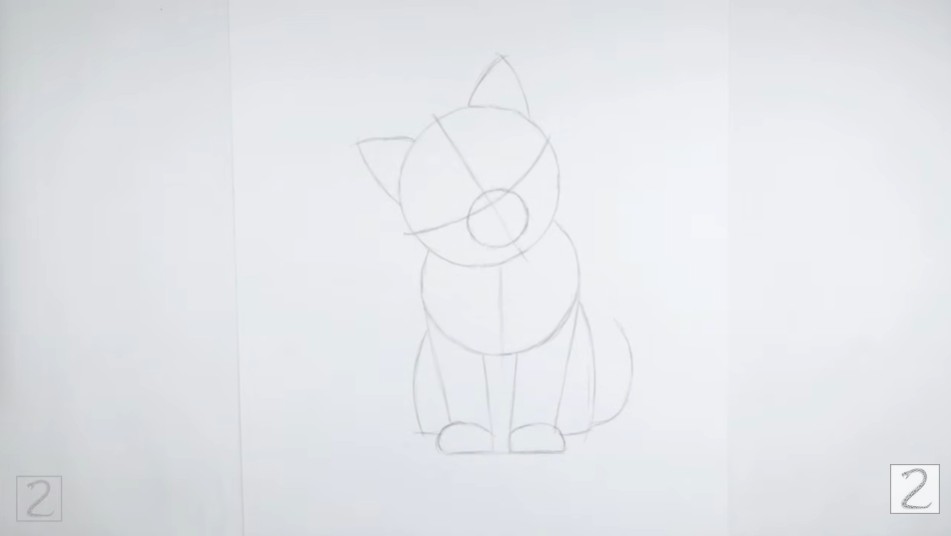 How to Draw Kitten Head Guidelines