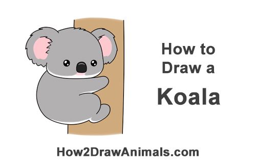 Draw a Cartoon Koala Bear How to Draw Little Baby Small Cute Cartoon Koala Bear Chibi Manga