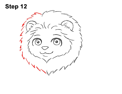 Draw Cute Cartoon Lion 12 Draw Cute Cartoon Lion Chibi Little Mini 12