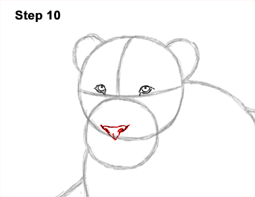 How to Draw a Lion Color Side Laying Lying Down 10