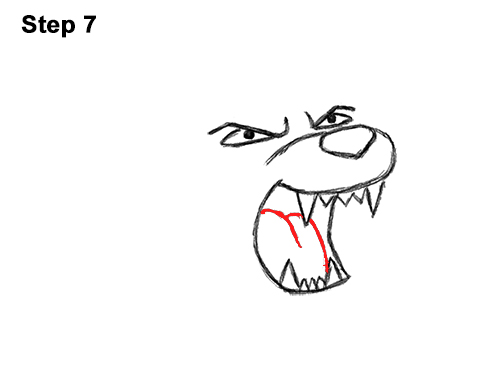 Draw a Cartoon Lion Roaring 7 How to Draw Tough Cool Angry Cartoon Lion Roaring 7