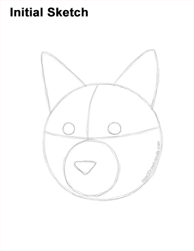 Draw a Lynx Head Portrait Guidelines How to Draw a Lynx Bobcat Head Face Portrait Guides Lines