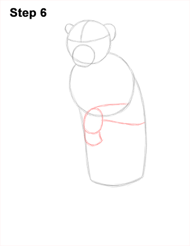How to Draw a Rhesus Macaque Monkey Sitting 6