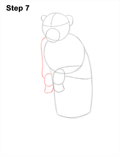 How to Draw a Rhesus Macaque Monkey Sitting 7