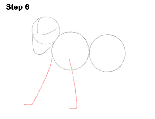 How to Draw Male Mandrill Baboon Monkey Walking 6