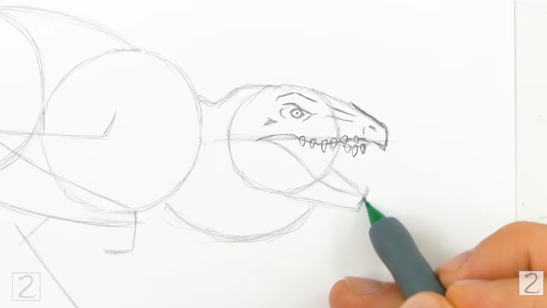How to Begin Drawing Mutadon Facial Features
