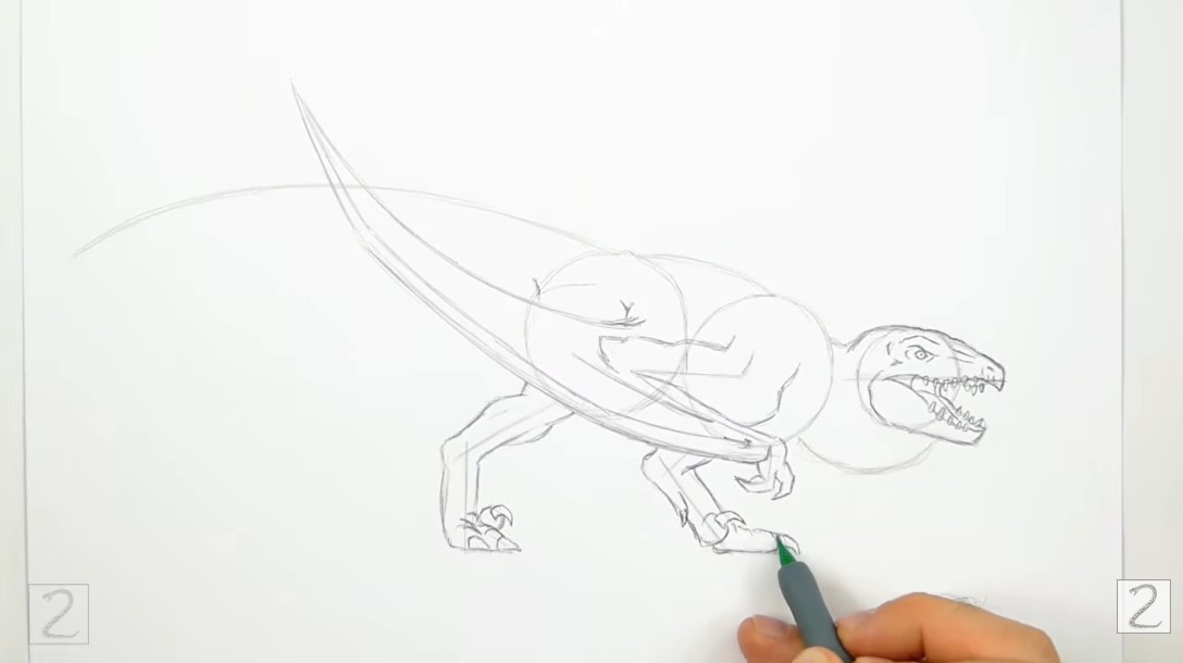 How to Draw Mutadon Legs