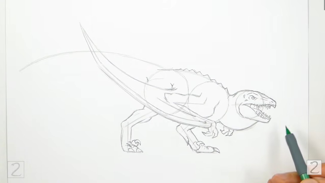 How to Draw Mutadon Last Arm and Spiky Back