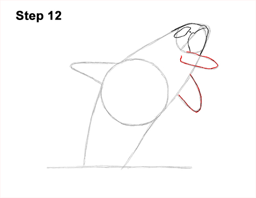 Draw a Killer Whale Breaching 12 How to Draw a Killer Whale Orca Breaching Jumping 12